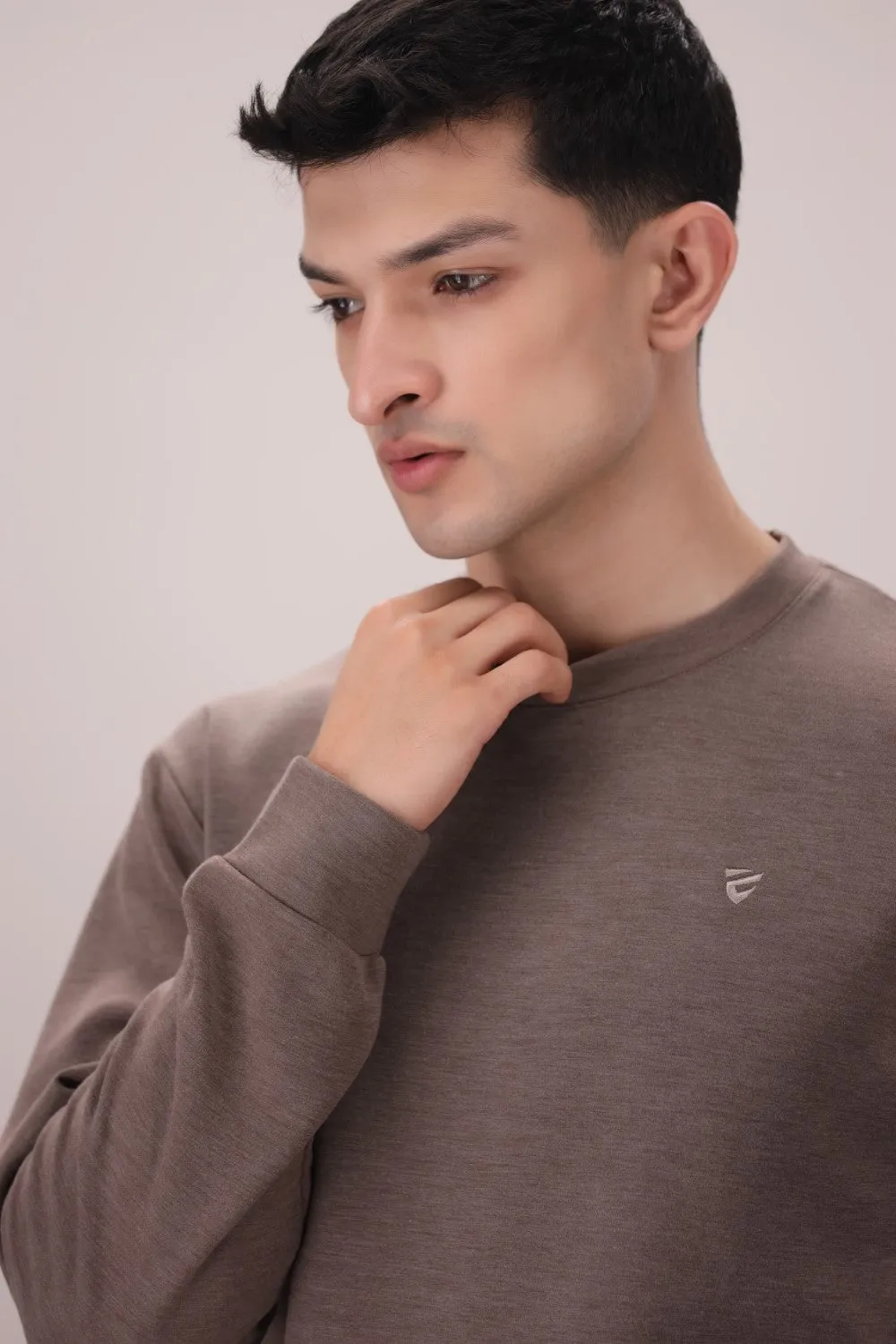 Luxe Stretch Basic Sweat Shirt