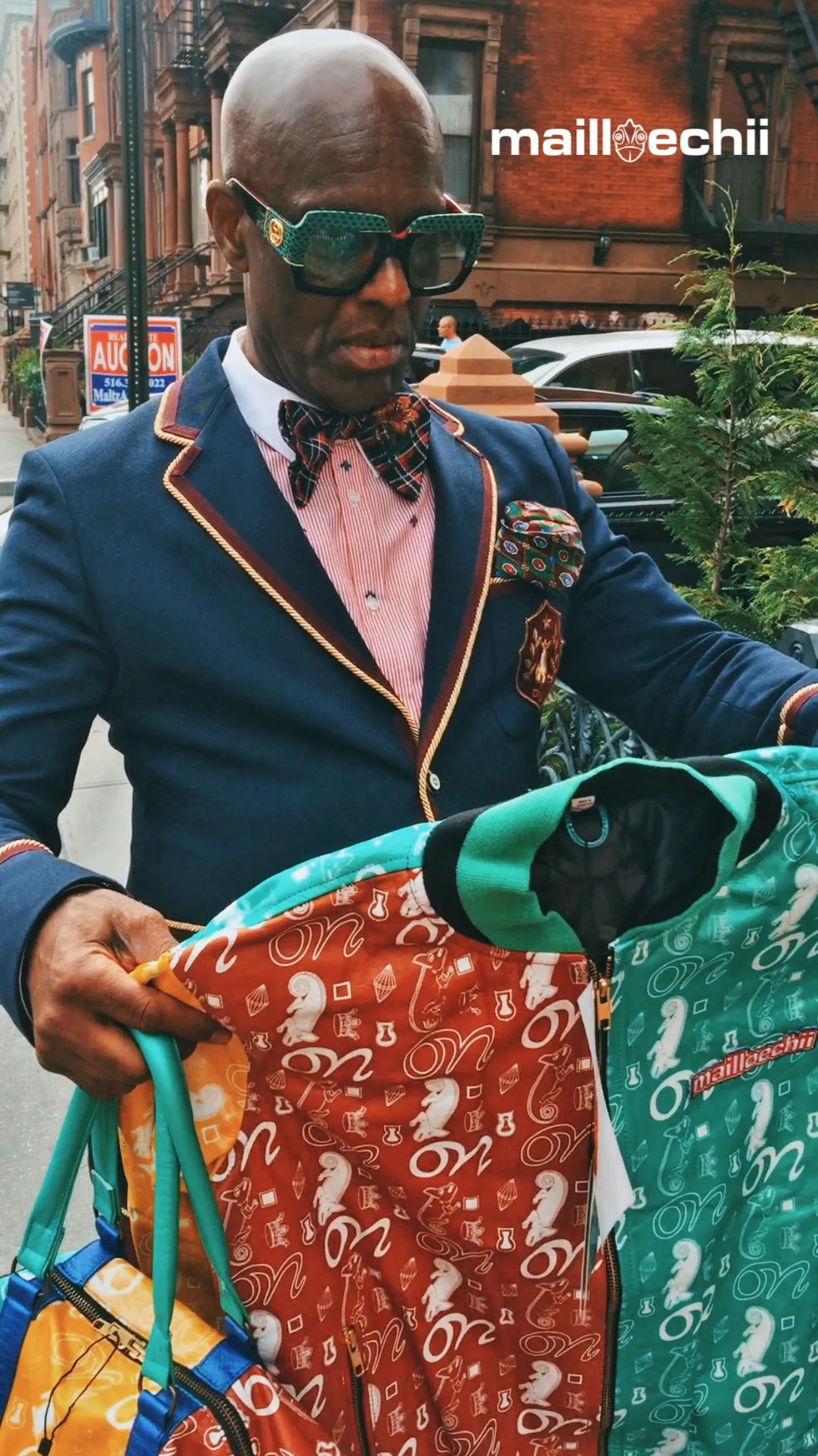 Made For Dapper Dan Harlem Jacket And Duffel Bag: Not For Resale