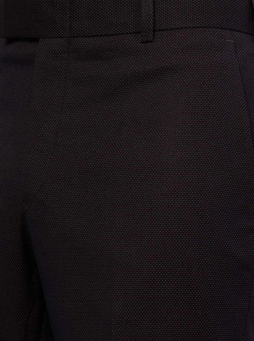 Maroon Solid SLIM FIT Formal Trouser | JB Studio