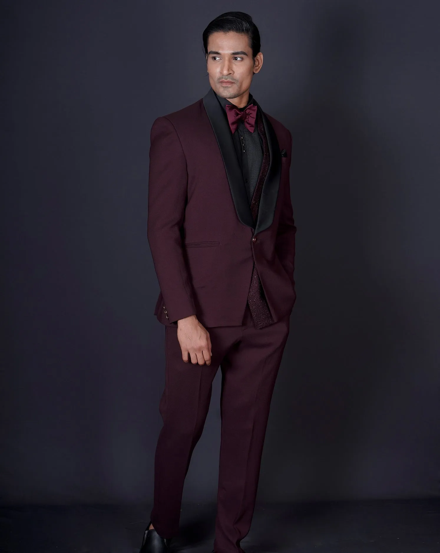 Maroon Tuxedo