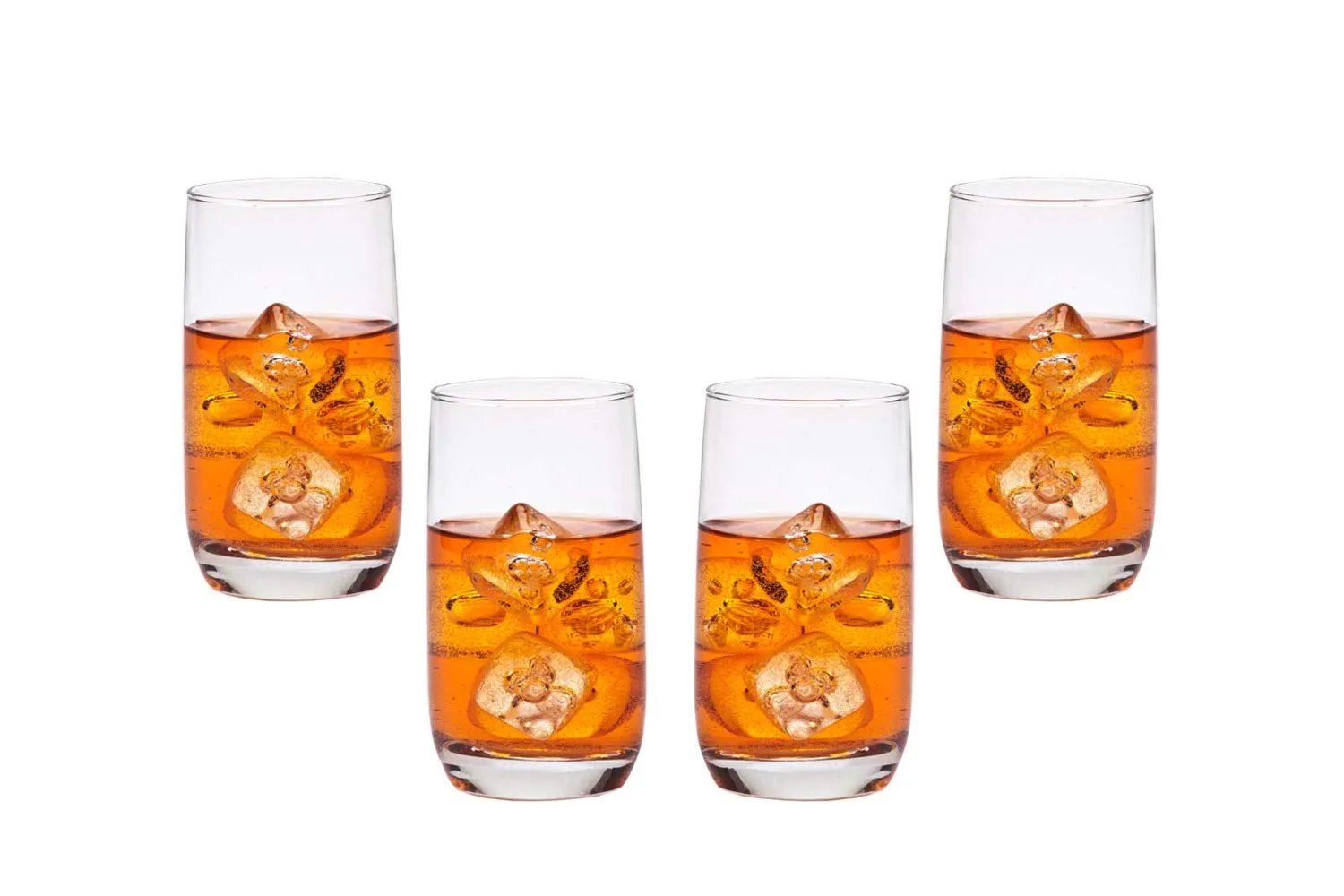Marvelous Hiball Stemless Glasses Set 11.5 Oz, Modern Party Glassware Set of (4)