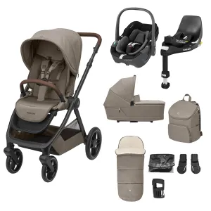 Maxi-Cosi Oxford 9pc Complete 360 Bundle in Truffle