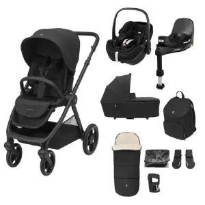 Maxi-Cosi Oxford 9pc Premium 360 Pro Travel System - Black