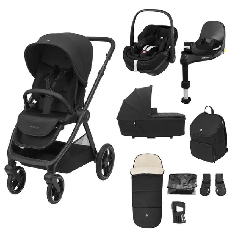 Maxi-Cosi Oxford 9pc Premium 360 Pro Travel System - Black