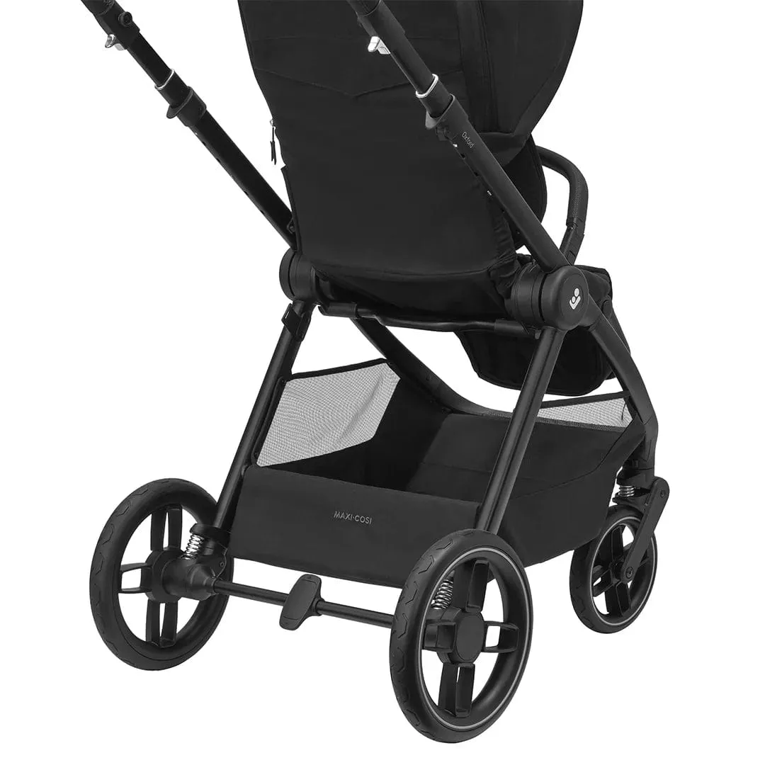 Maxi Cosi Oxford Pushchair 7 Pieces Essential Bundle - Twillic Black