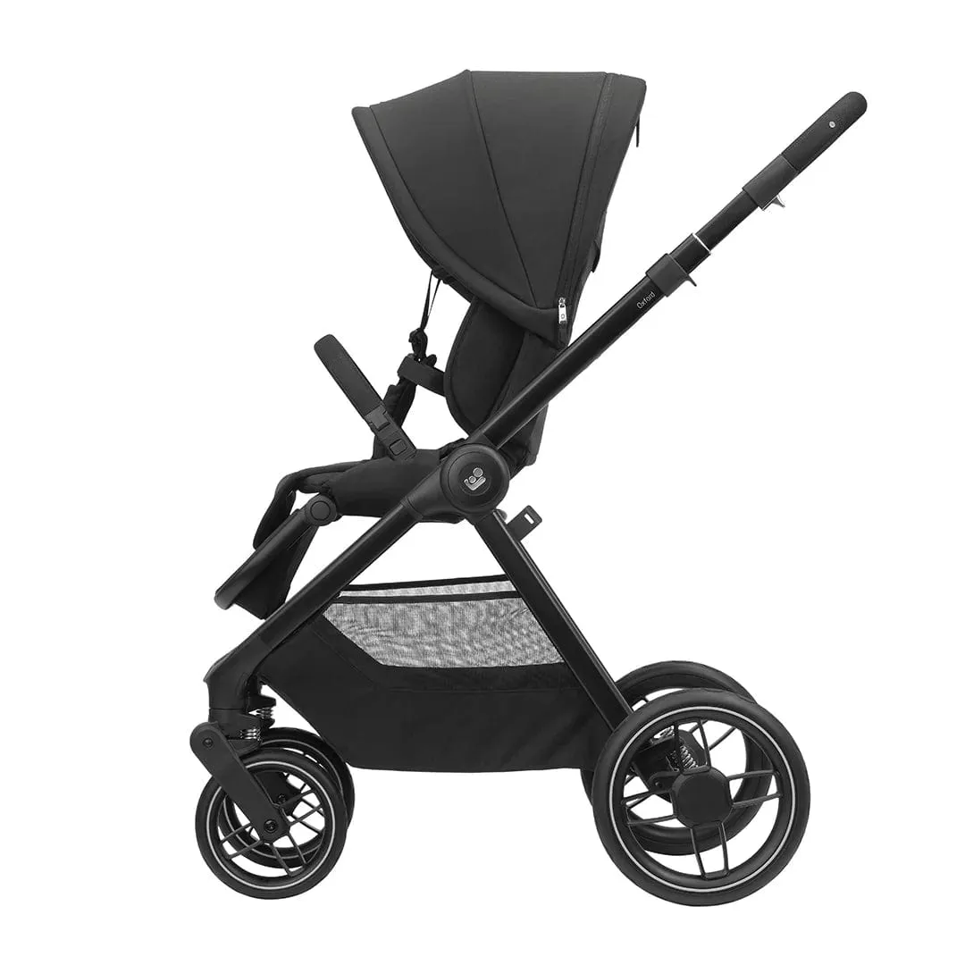 Maxi Cosi Oxford Pushchair 7 Pieces Essential Bundle - Twillic Black