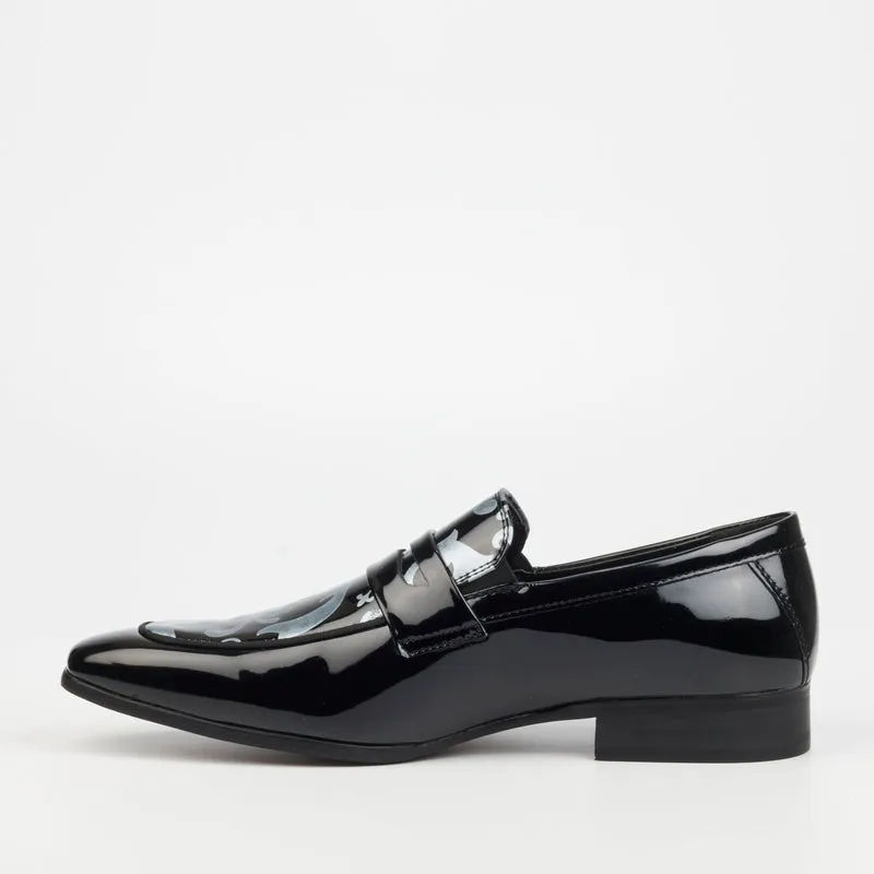 Mazerata Painted formal Shoe-Black