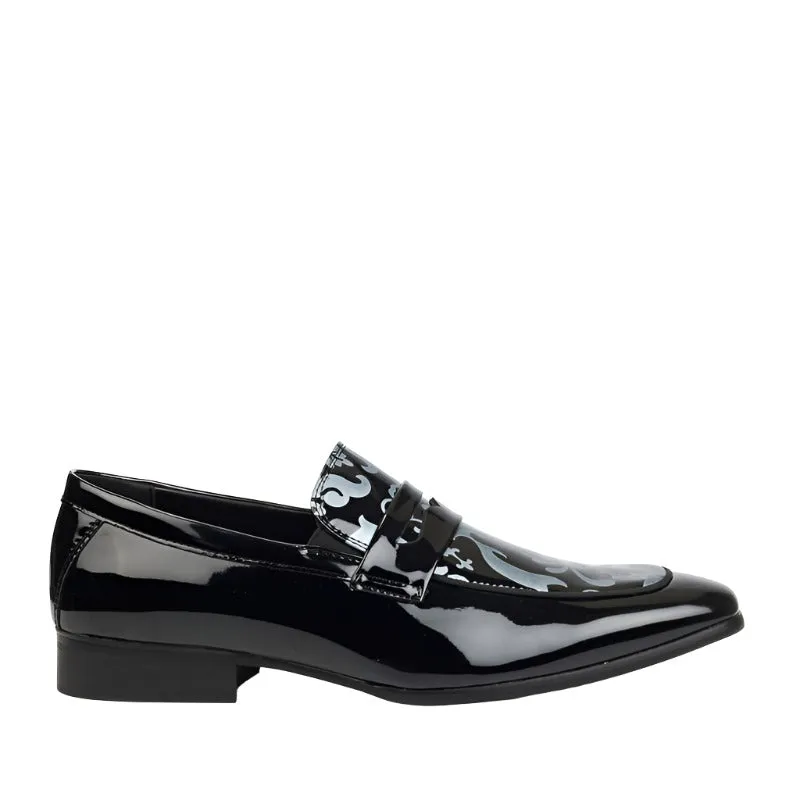 Mazerata Painted formal Shoe-Black