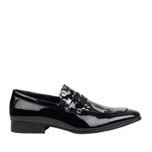 Mazerata Painted formal Shoe-Black