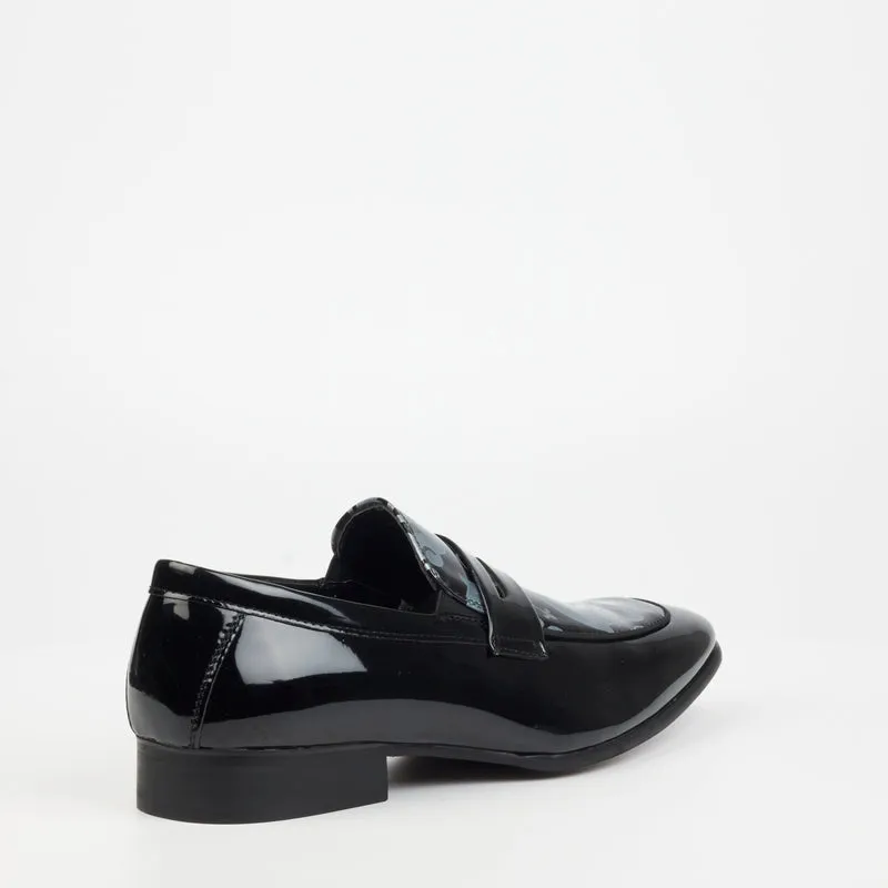 Mazerata Painted formal Shoe-Black