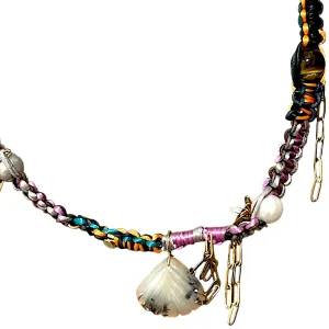MEDITERRANEAN DENDRITIC OPAL SEASHELL ROCKER CHOKER