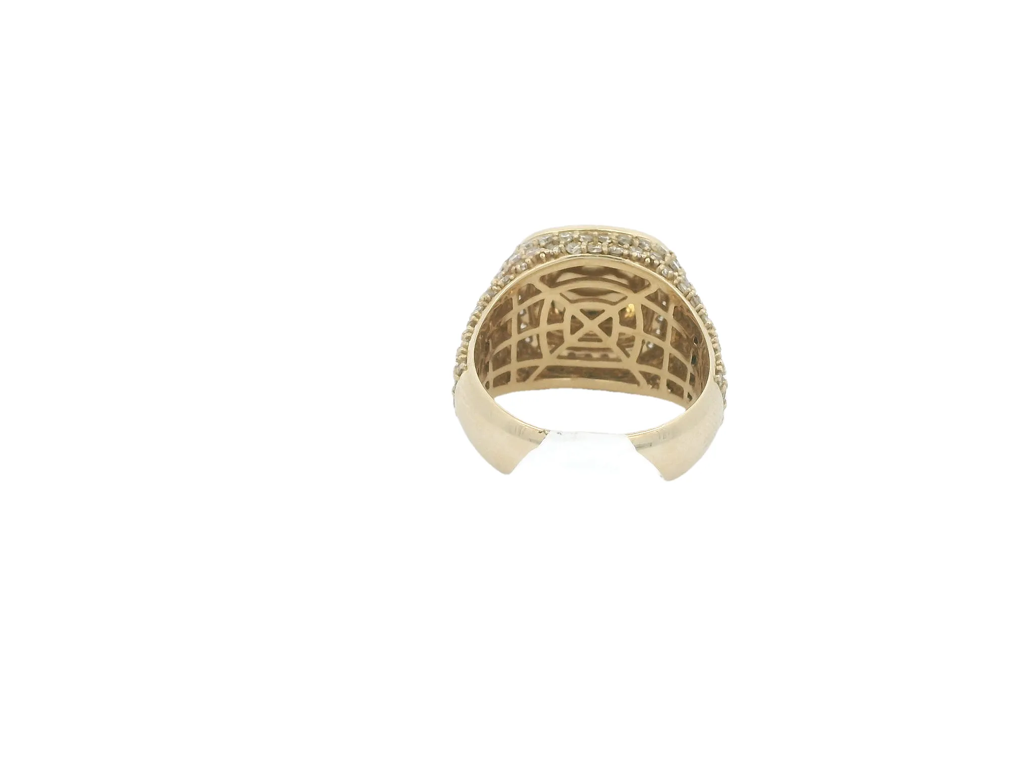 Men's 14kt Yellow Gold Diamond Ring