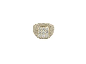Men's 14kt Yellow Gold Diamond Ring