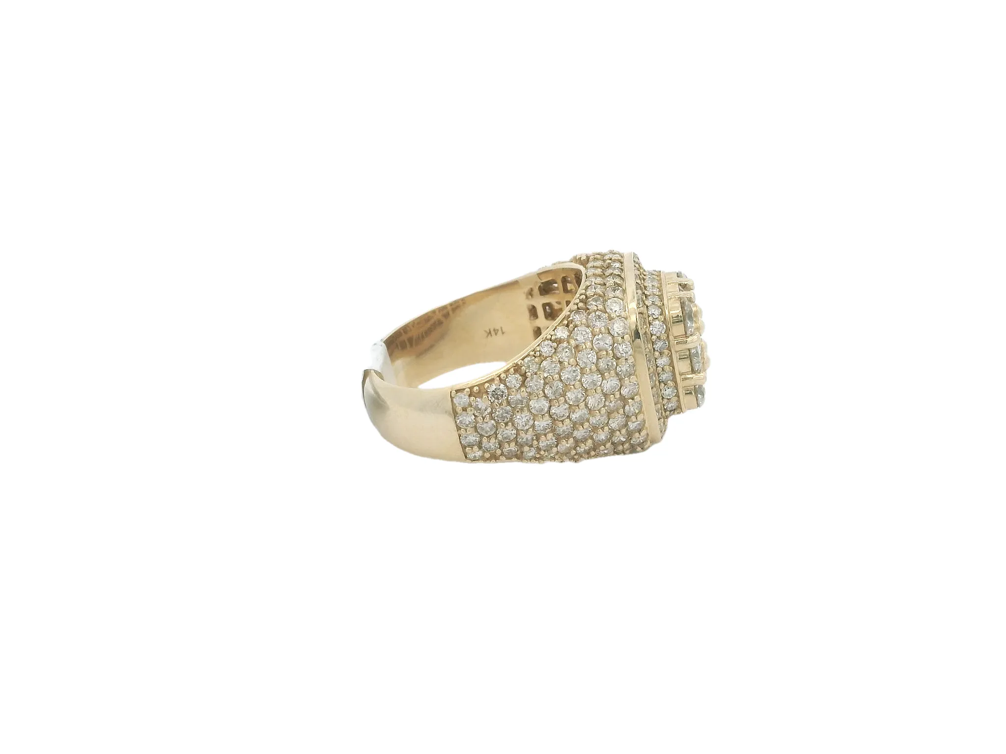 Men's 14kt Yellow Gold Diamond Ring
