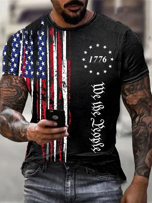 Men's 4th of July Casual T-shirt