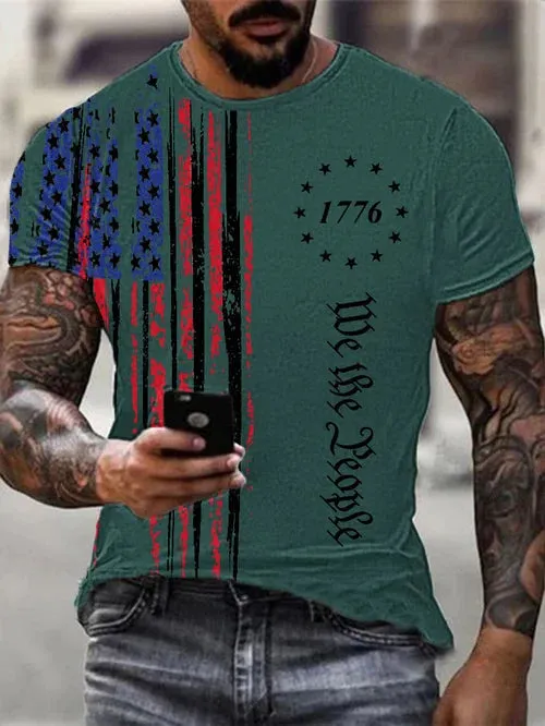 Men's 4th of July Casual T-shirt