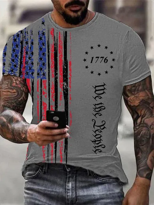 Men's 4th of July Casual T-shirt