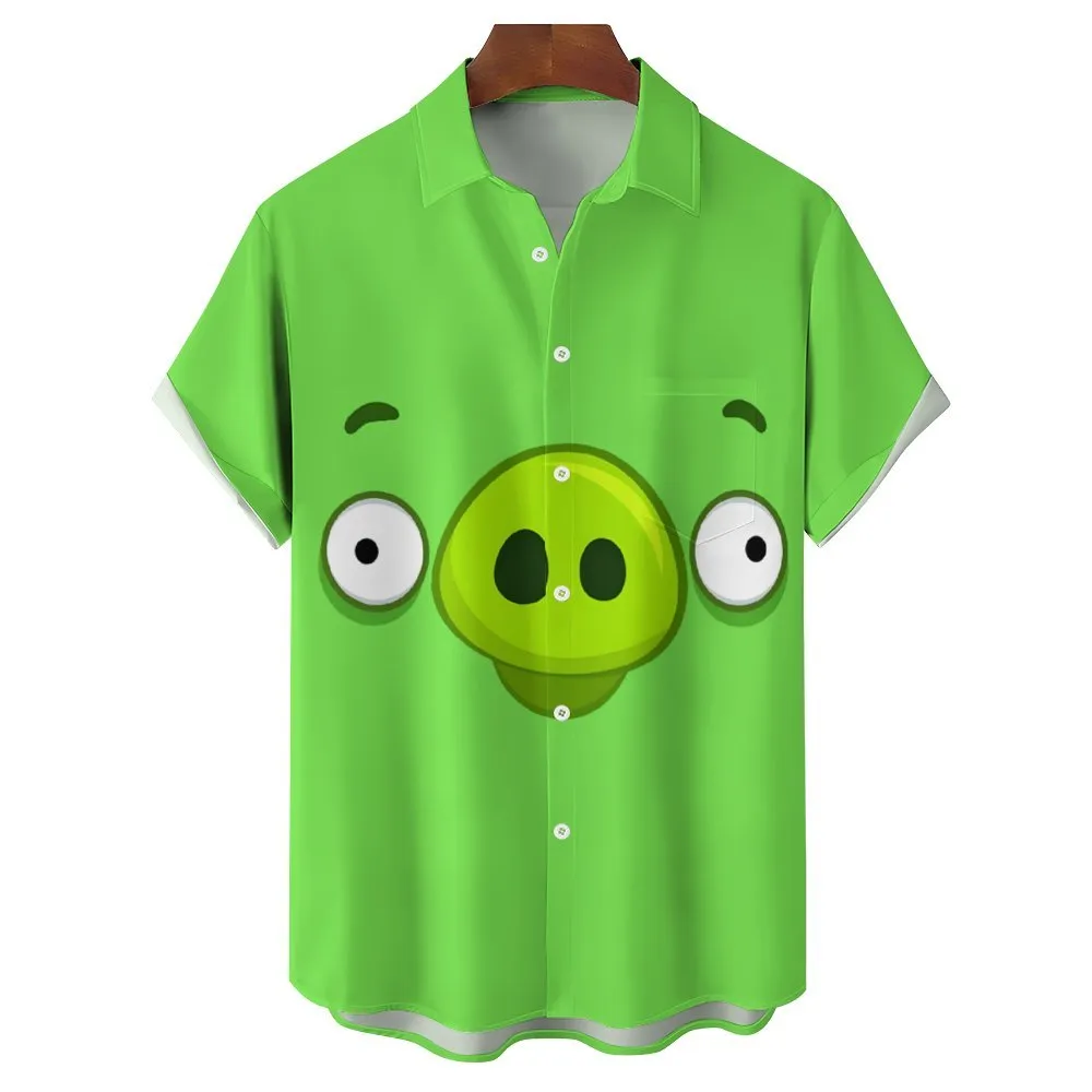 Men's Angry Birds Casual Short Sleeve Shirt 2401000294