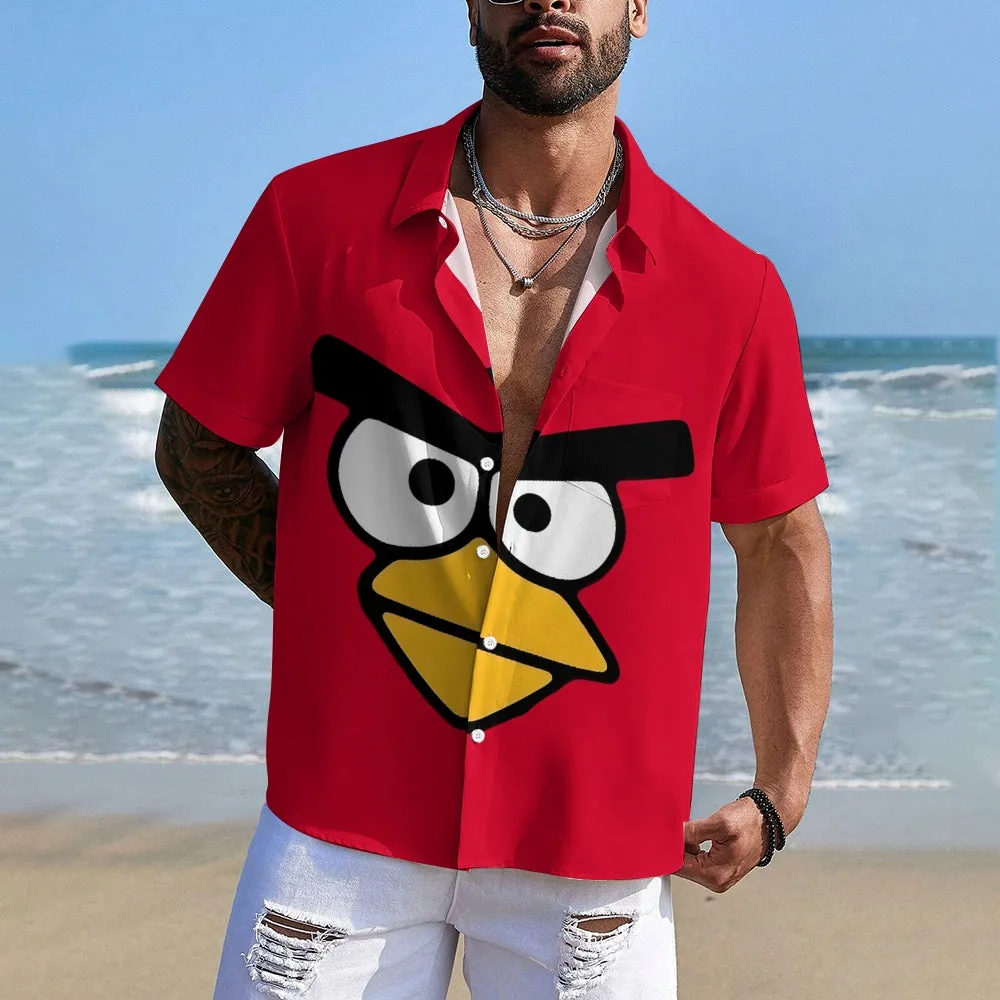 Men's Angry Birds Casual Short Sleeve Shirt 2401000294