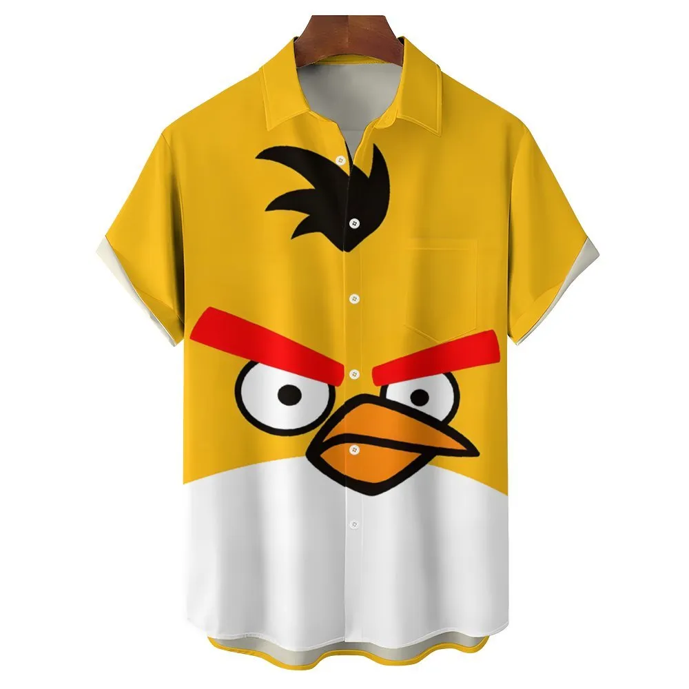 Men's Angry Birds Casual Short Sleeve Shirt 2401000294