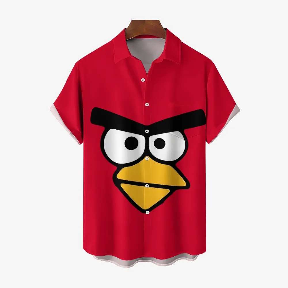 Men's Angry Birds Casual Short Sleeve Shirt 2401000294