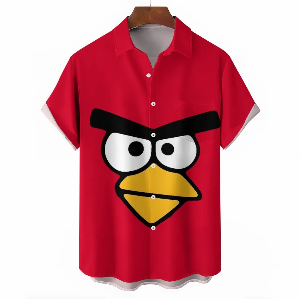 Men's Angry Birds Casual Short Sleeve Shirt 2401000294