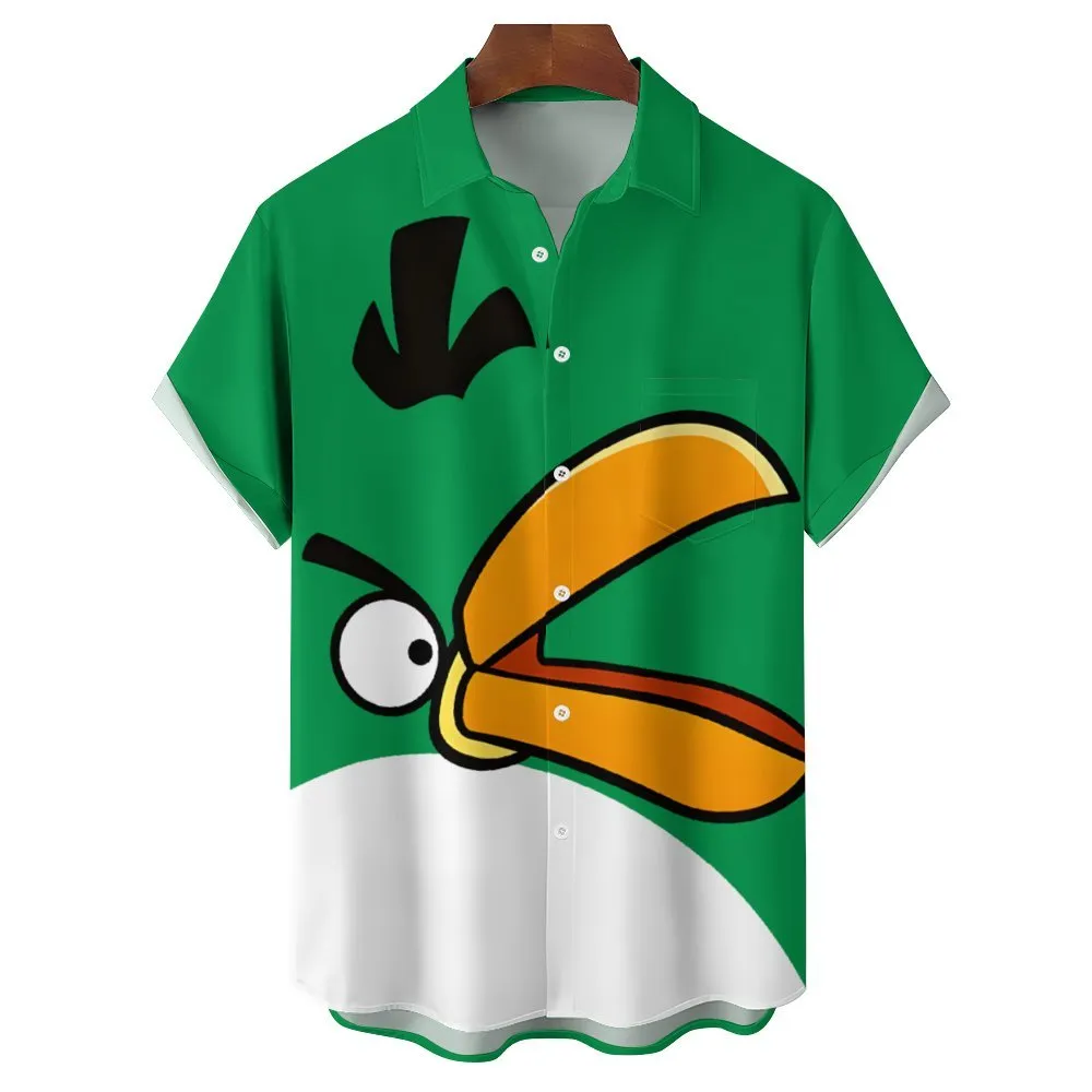 Men's Angry Birds Casual Short Sleeve Shirt 2401000294