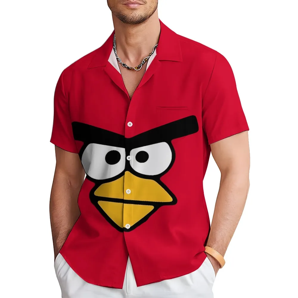 Men's Angry Birds Casual Short Sleeve Shirt 2401000294