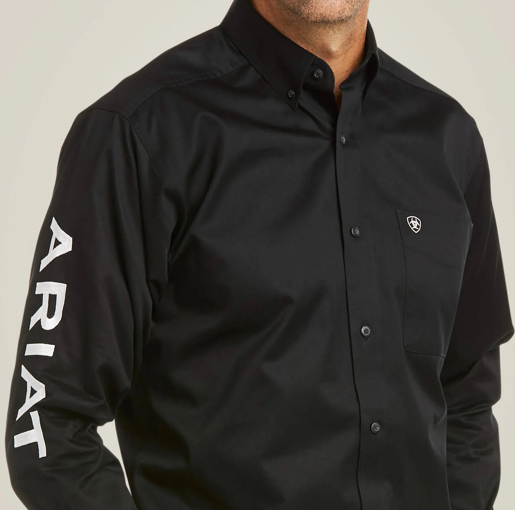 Men’s Ariat Black Letter Fitted Shirt