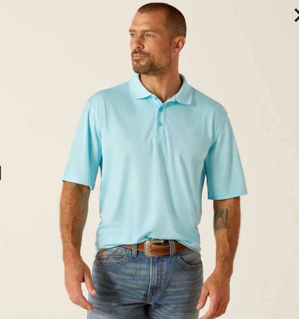 Men’s Ariat Cenote Aqua Tek Short Sleeve Polo