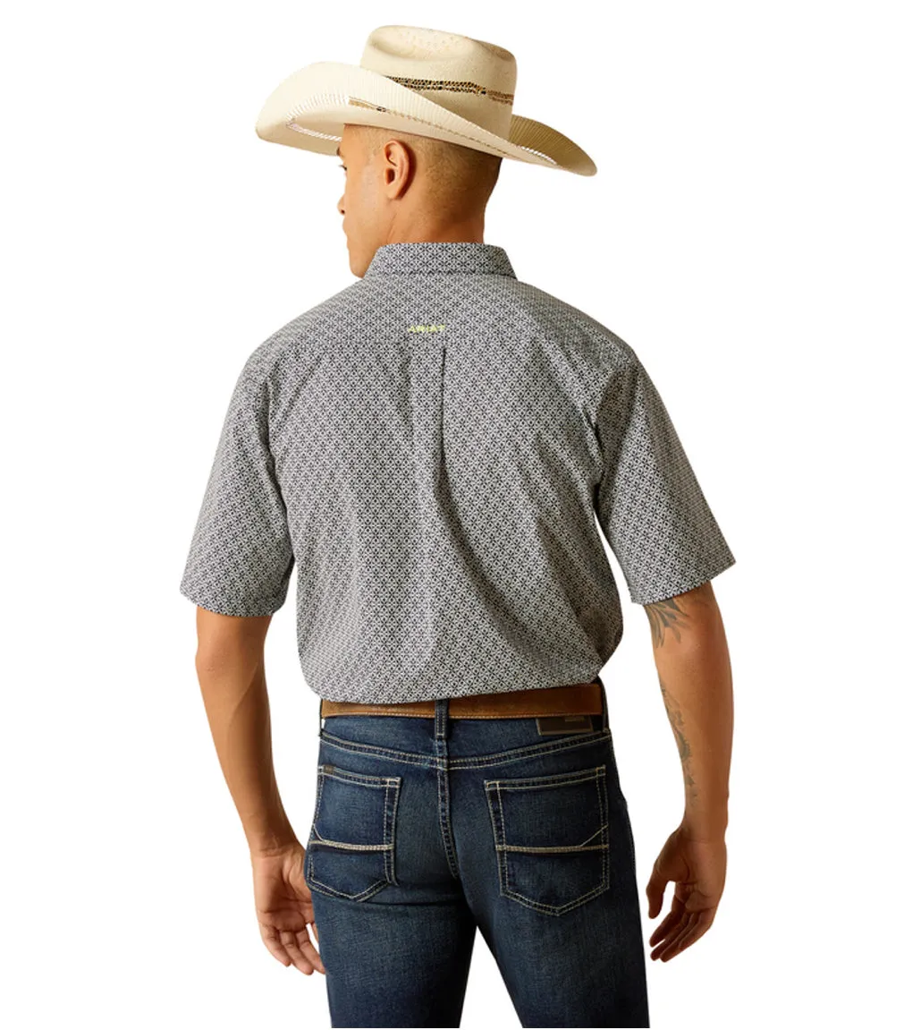 Men’s Ariat Trace Dress Blue Fitted Shirt