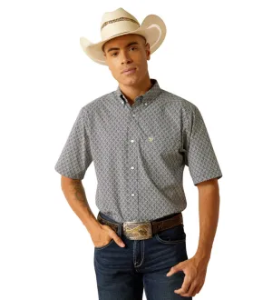 Men’s Ariat Trace Dress Blue Fitted Shirt