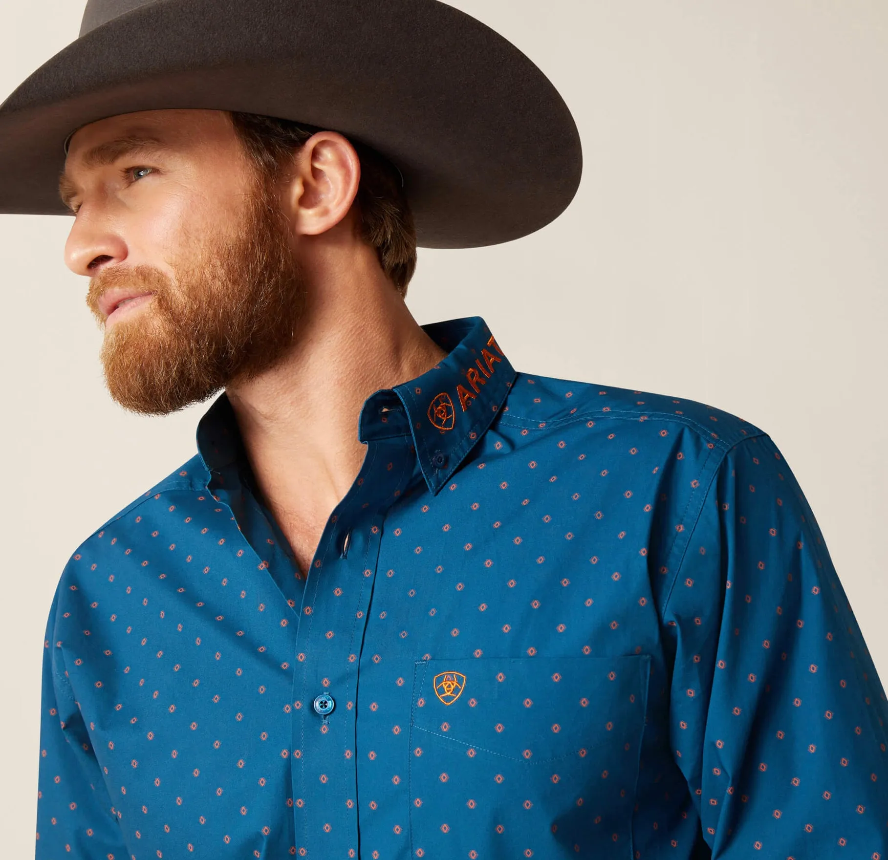 Men’s Ariat True Blue Team Clarence Fitted Shirt