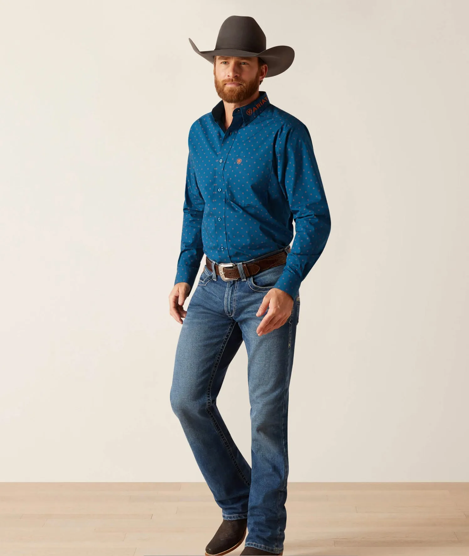 Men’s Ariat True Blue Team Clarence Fitted Shirt