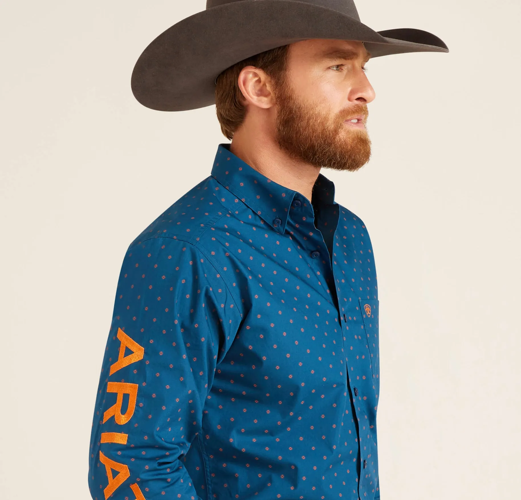Men’s Ariat True Blue Team Clarence Fitted Shirt