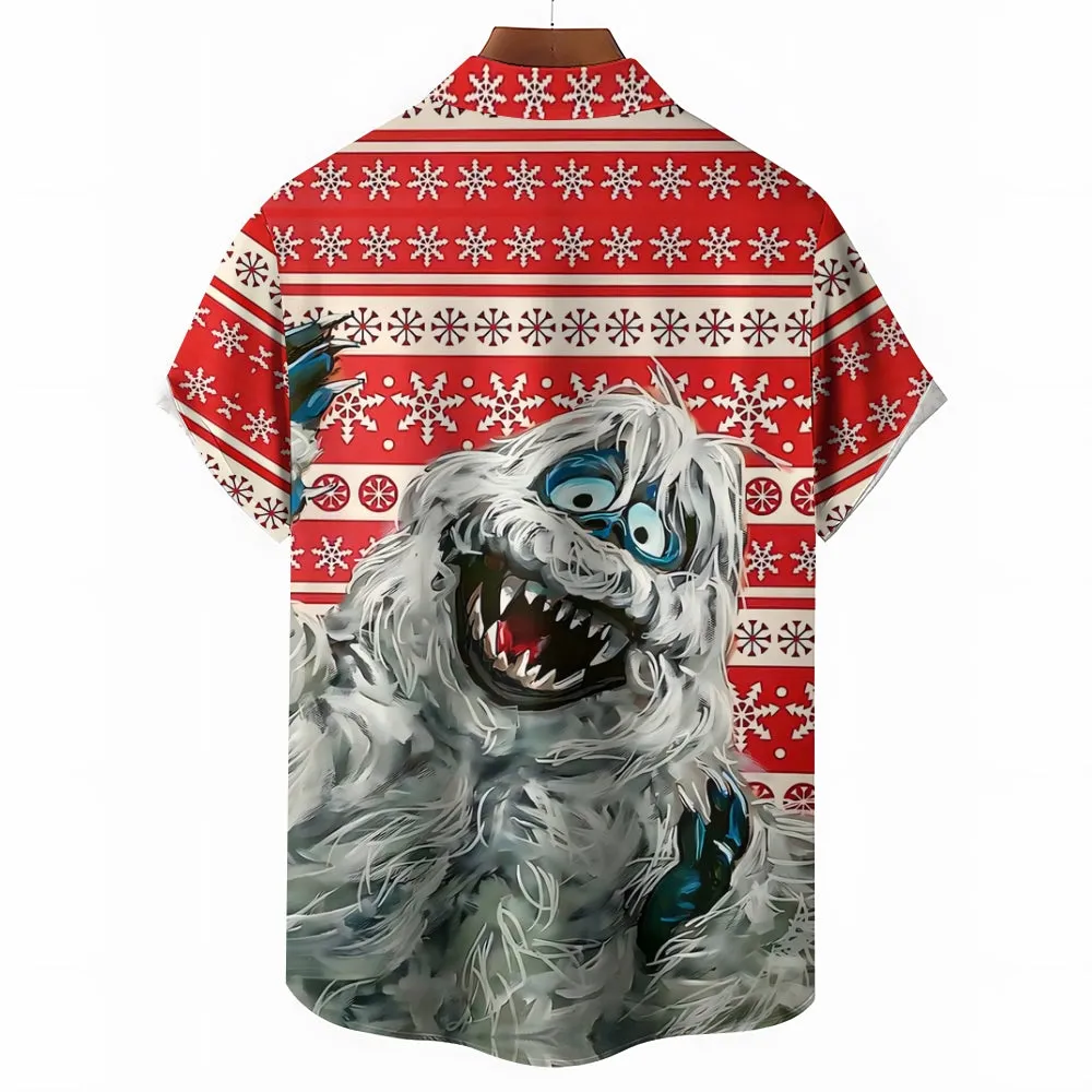 Men's Cartoon Casual Short Sleeve Shirt 2311000013