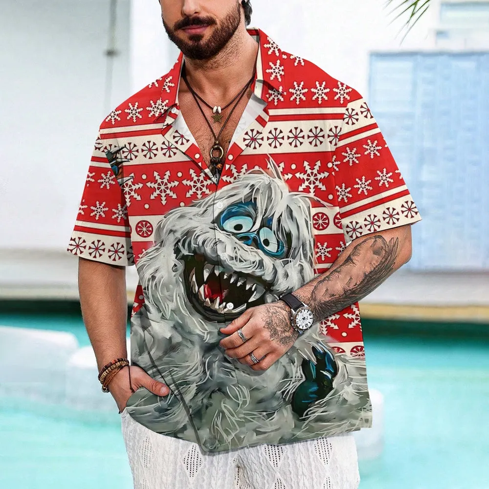 Men's Cartoon Casual Short Sleeve Shirt 2311000013
