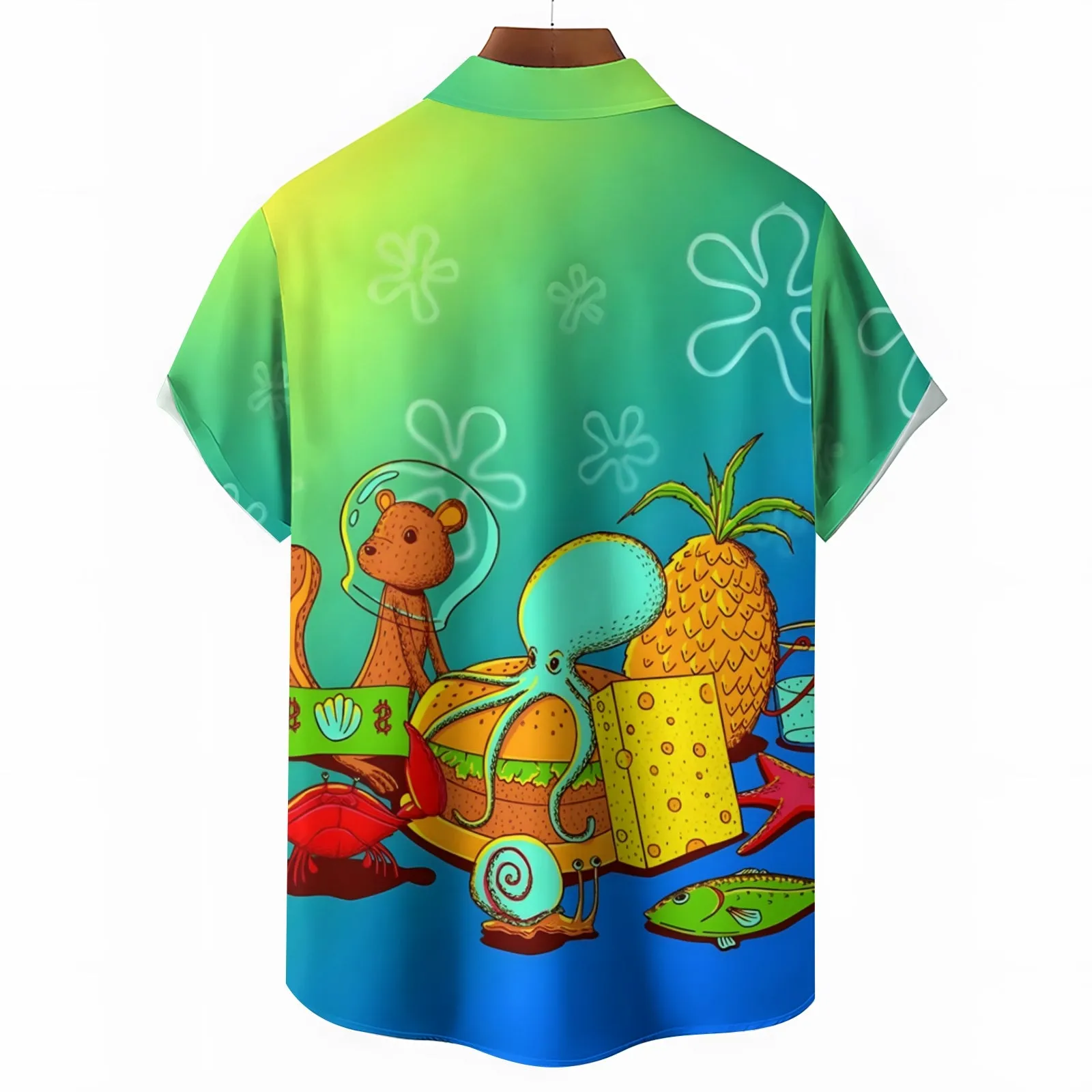 Men's Cartoon Casual Short Sleeve Shirt 2403000383