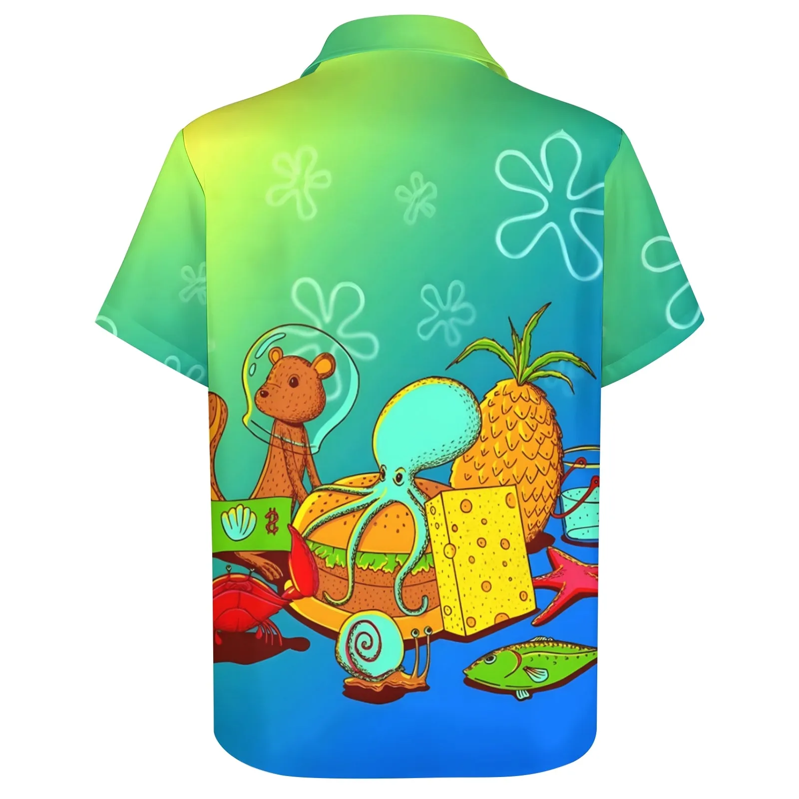 Men's Cartoon Casual Short Sleeve Shirt 2403000383