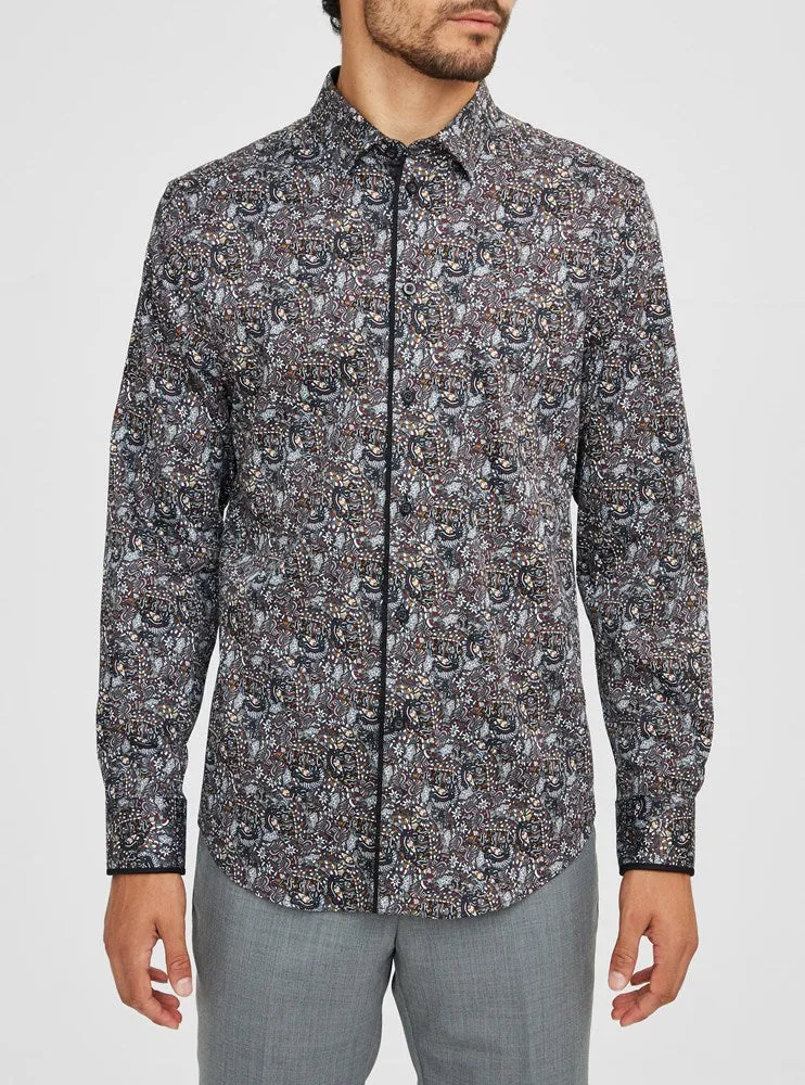 Men's casual long sleeve shirt