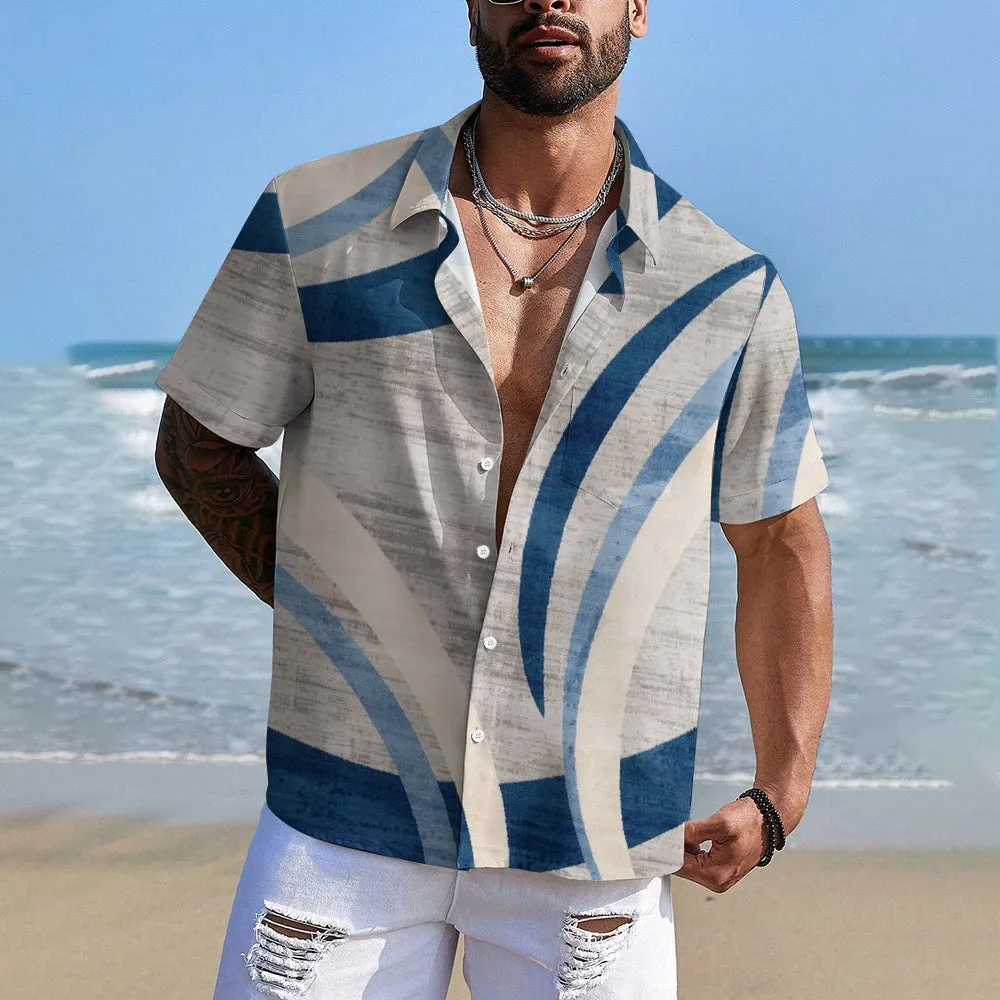 Men's Casual Short Sleeve Shirt 2405000686