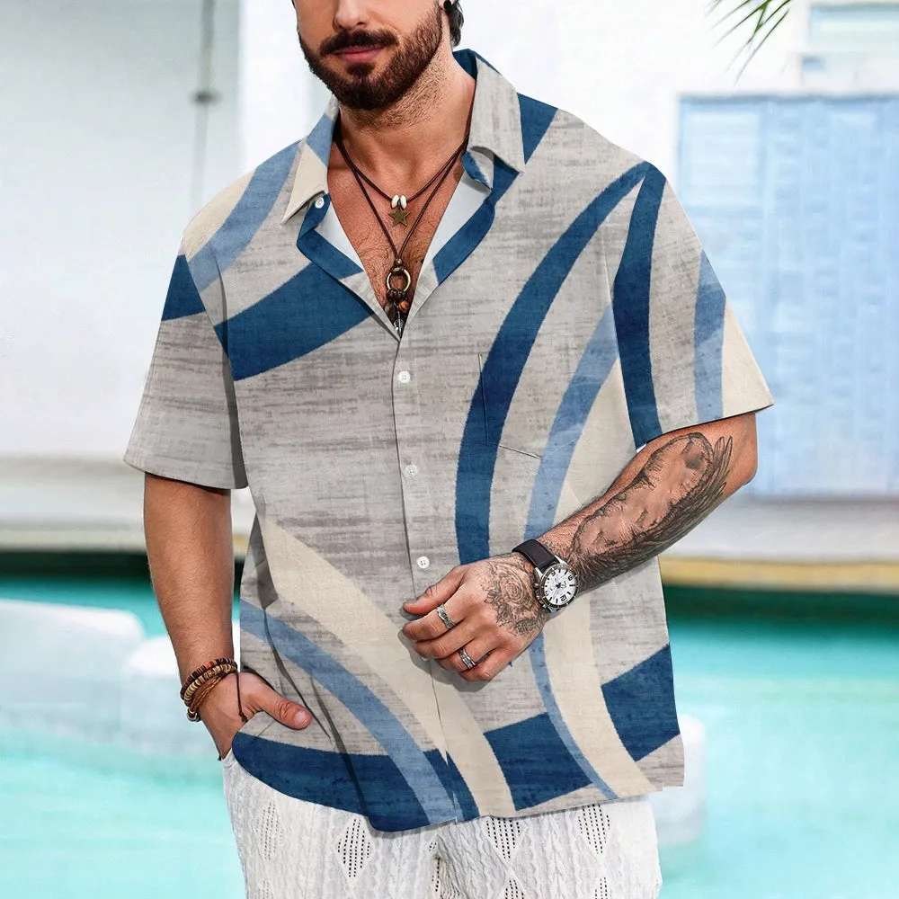 Men's Casual Short Sleeve Shirt 2405000686