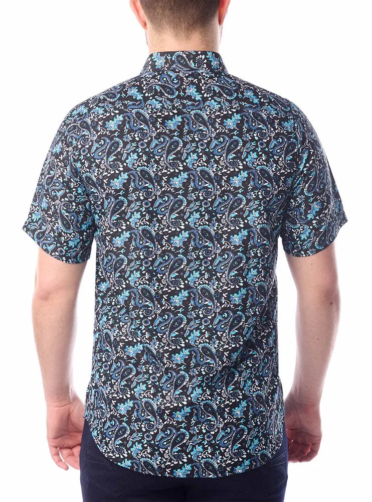 Men's casual short sleeve shirt