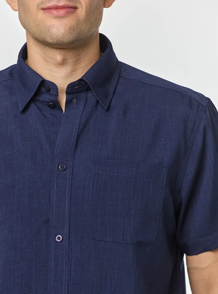 Men's casual short sleeve shirt