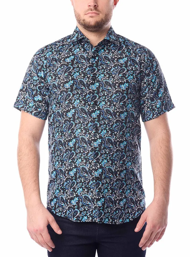 Men's casual short sleeve shirt