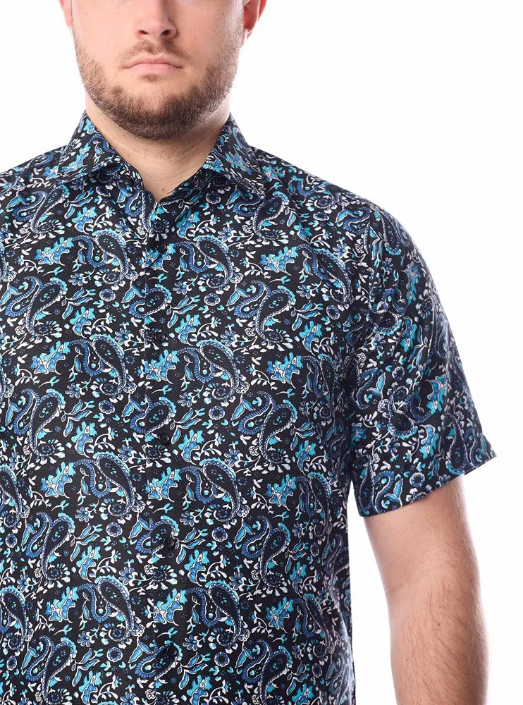 Men's casual short sleeve shirt