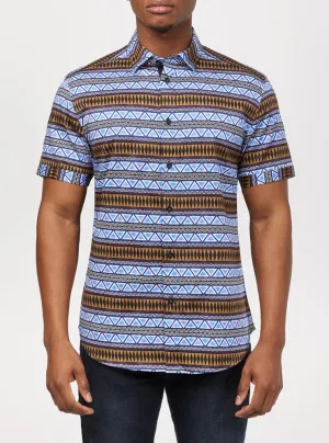 Men's casual short sleeve stretch shirt