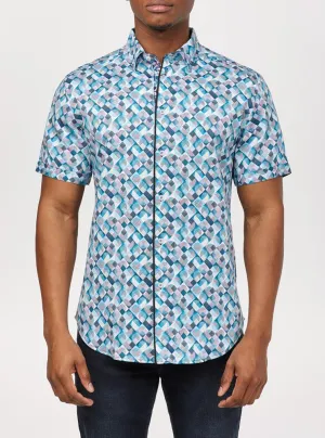 Men's casual short sleeve stretch shirt