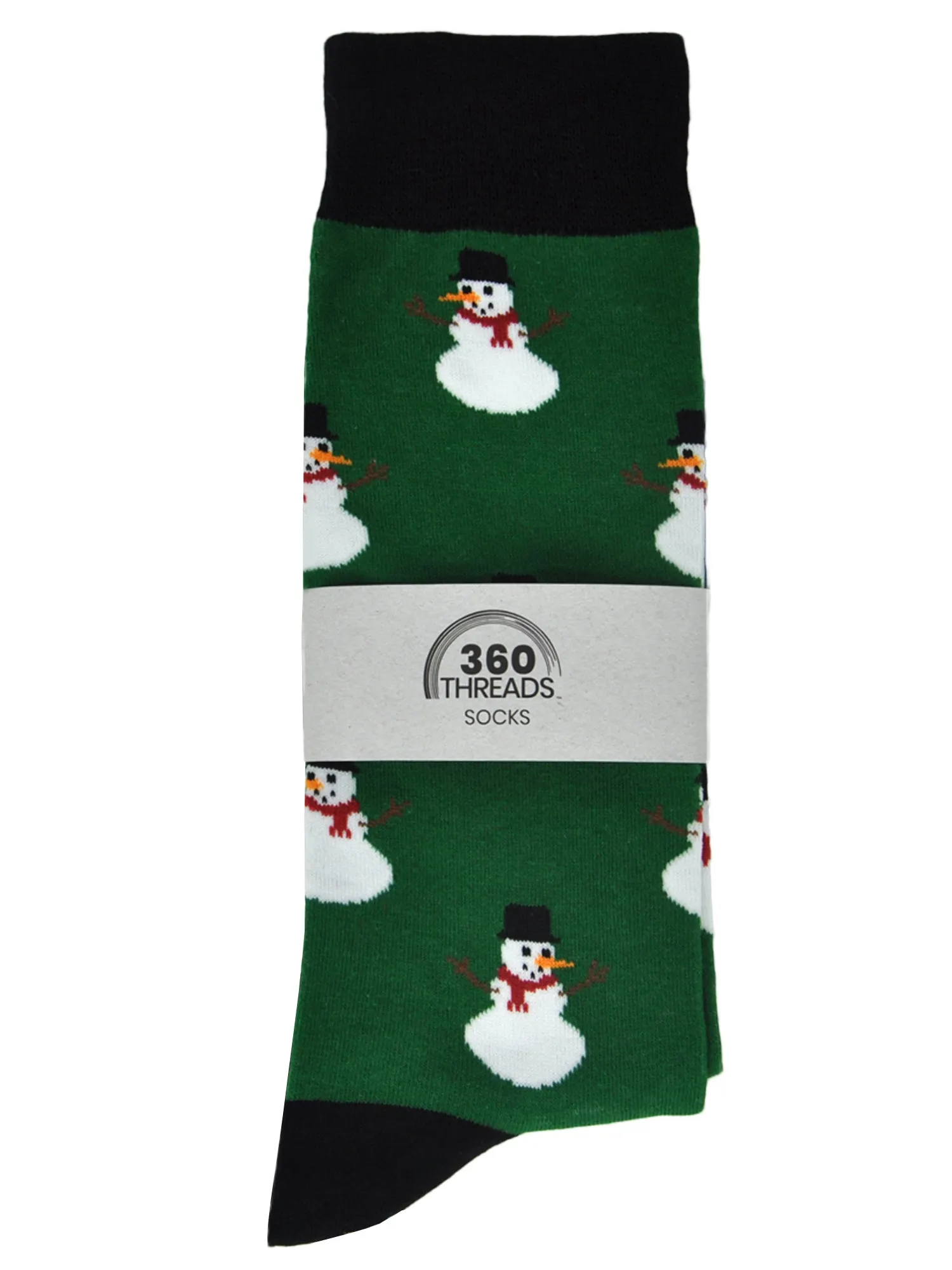Men's Christmas Socks Snowmen All-Over Print & Reindeer Size (10-13) 2-Pair Set