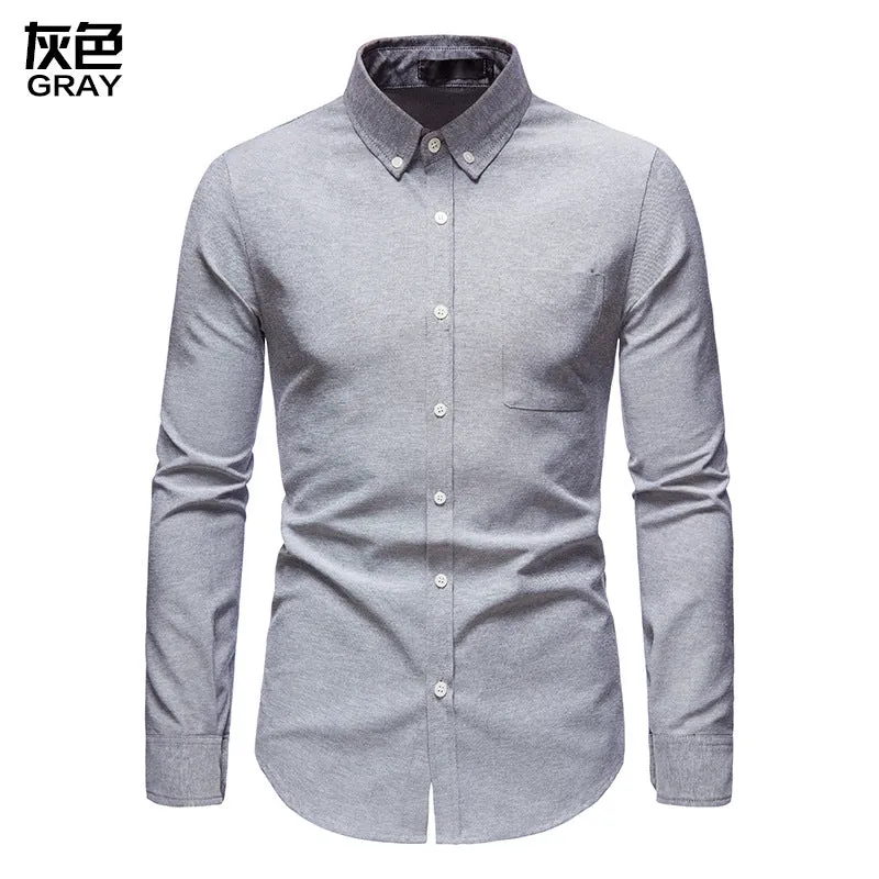 Men's Comfortable Oxford Shirt Water Drop Ethnic Style Color Block Shirt
